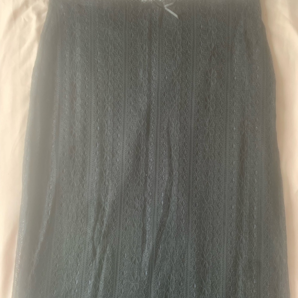 Ardene Black Lace Midi Skirt